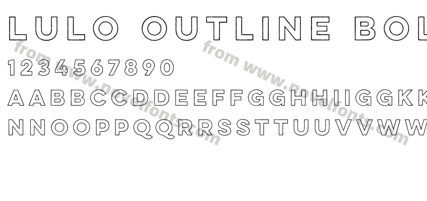 Lulo Outline BoldPreview