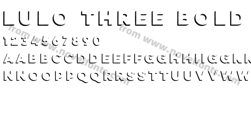 Lulo Three BoldPreview