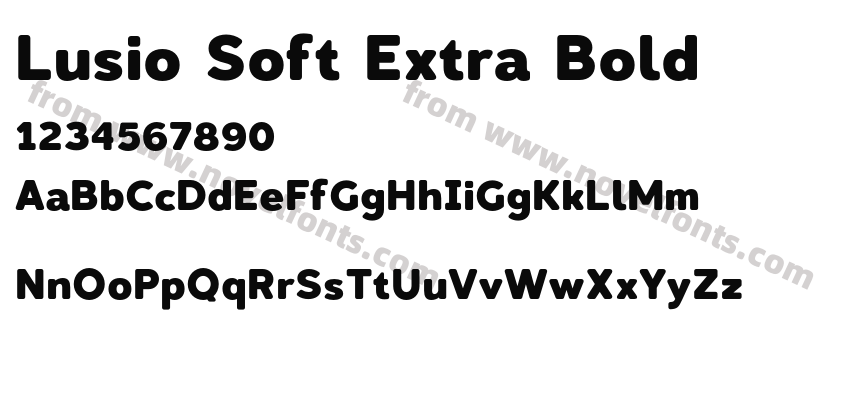 Lusio Soft Extra BoldPreview