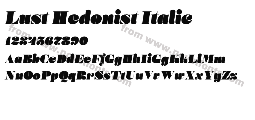 Lust Hedonist ItalicPreview