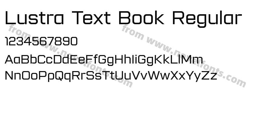 Lustra Text Book RegularPreview