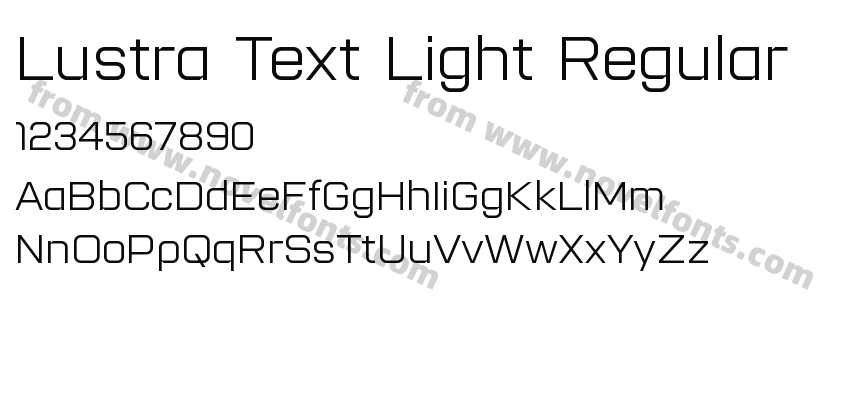 Lustra Text Light RegularPreview
