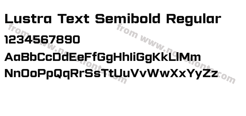 Lustra Text Semibold RegularPreview