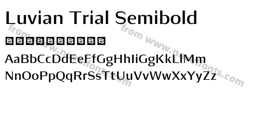 Luvian Trial SemiboldPreview