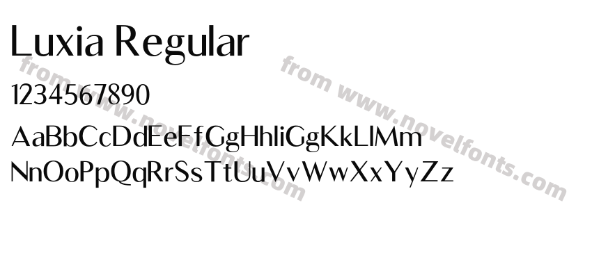 Luxia RegularPreview