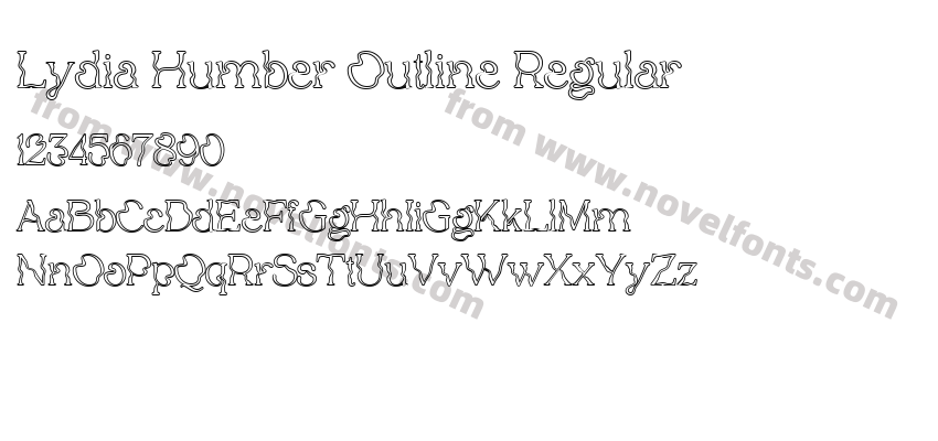 Lydia Humber Outline RegularPreview