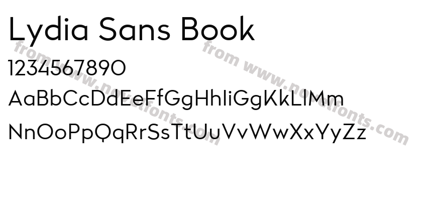Lydia Sans BookPreview