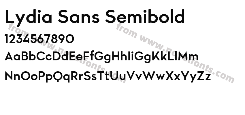 Lydia Sans SemiboldPreview