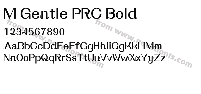 M Gentle PRC BoldPreview
