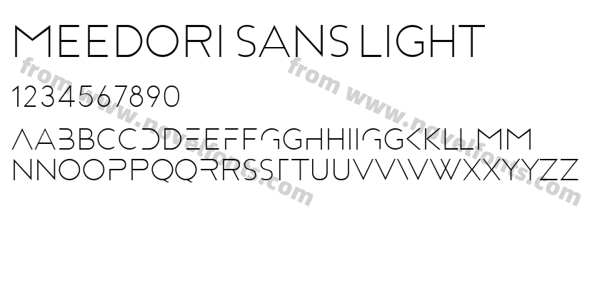 Meedori Sans LightPreview