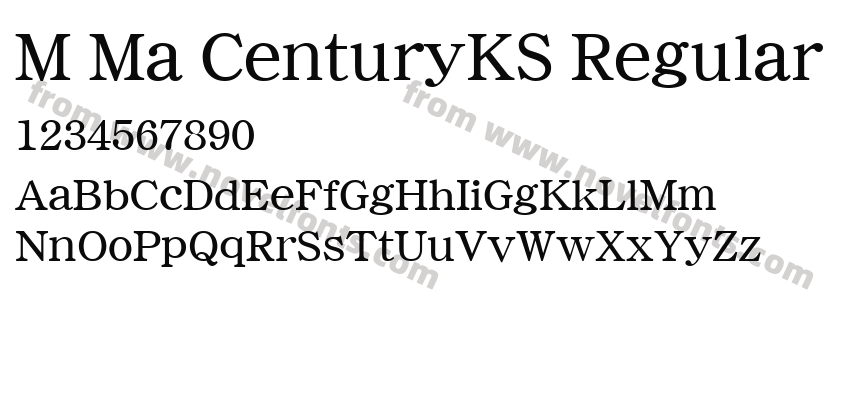 M Ma CenturyKS RegularPreview