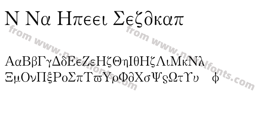 M Ma Greek RegularPreview