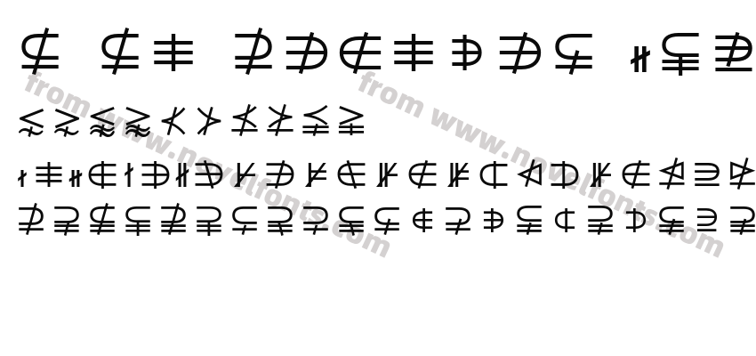 M Ma NegateS BoldPreview