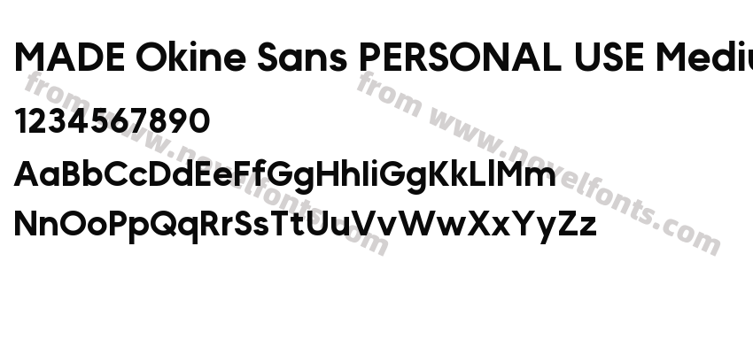 MADE Okine Sans PERSONAL USE MediumPreview