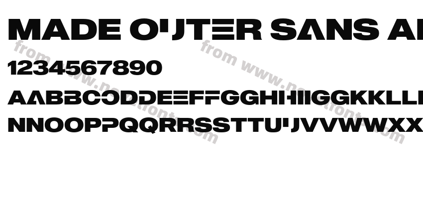 MADE Outer Sans Alt BlackPreview