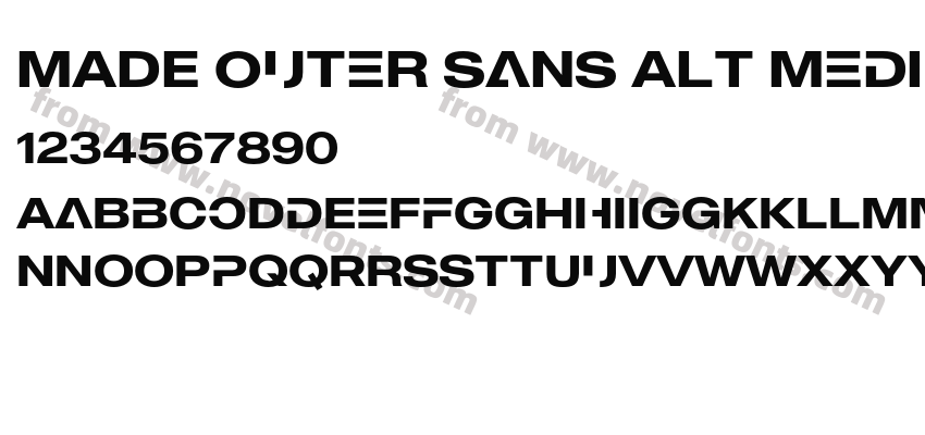 MADE Outer Sans Alt MediumPreview