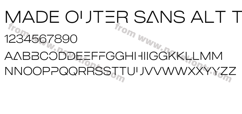 MADE Outer Sans Alt ThinPreview