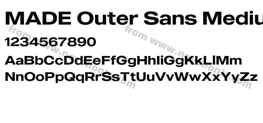 MADE Outer Sans MediumPreview