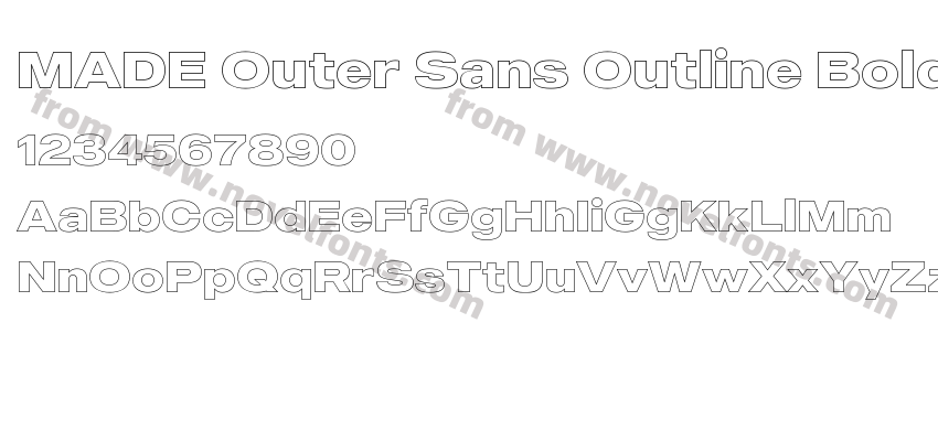 MADE Outer Sans Outline BoldPreview