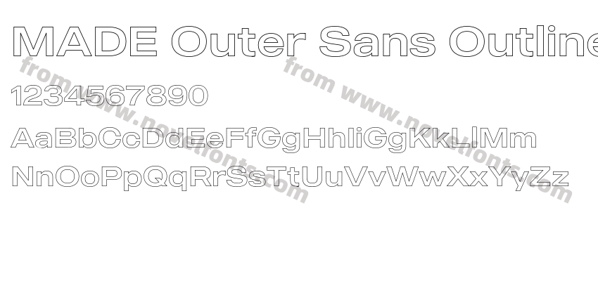 MADE Outer Sans OutlinePreview