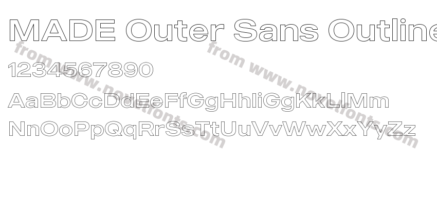 MADE Outer Sans OutlinePreview