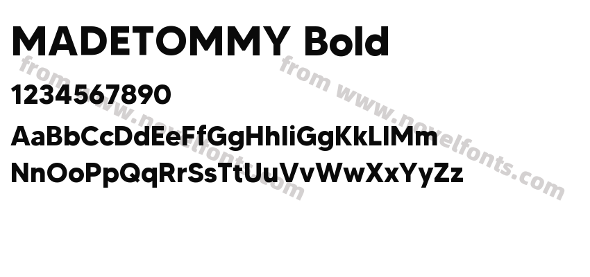 MADETOMMY BoldPreview