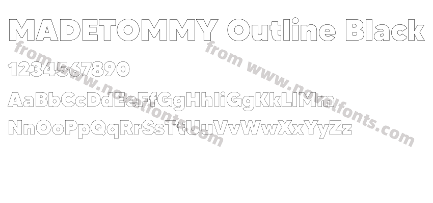 MADETOMMY Outline BlackPreview