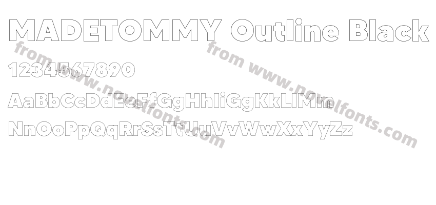 MADETOMMY Outline BlackPreview