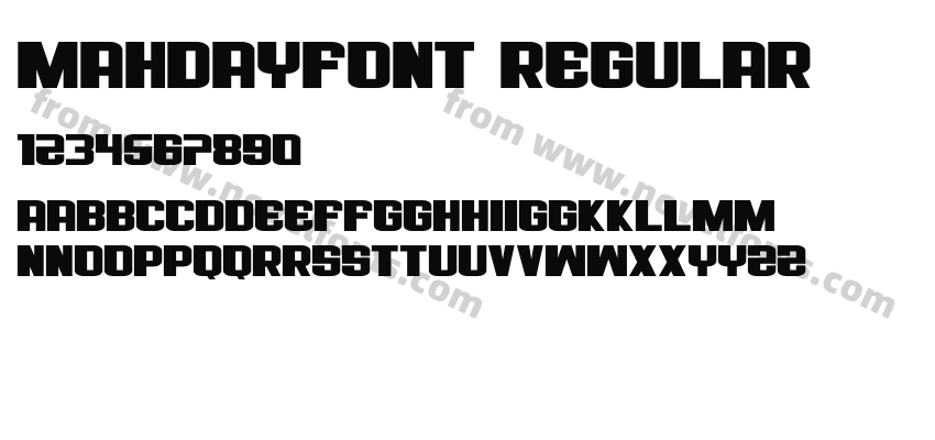 MAHDAYFONT RegularPreview