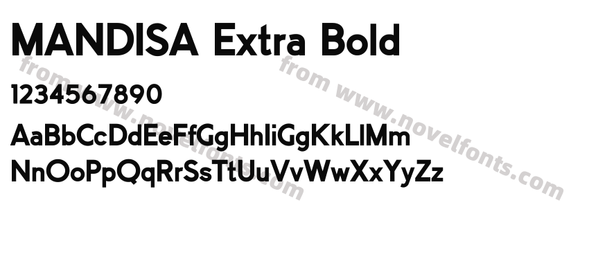 MANDISA Extra BoldPreview