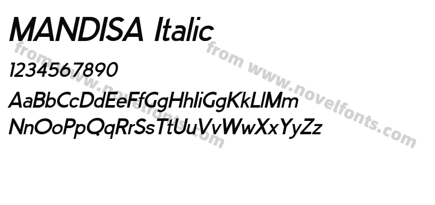 MANDISA ItalicPreview