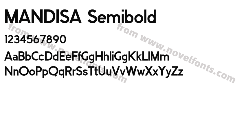 MANDISA SemiboldPreview