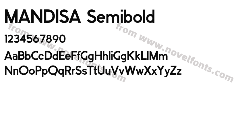 MANDISA SemiboldPreview