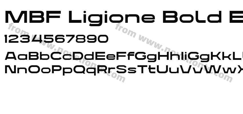 MBF Ligione Bold ExpandedPreview
