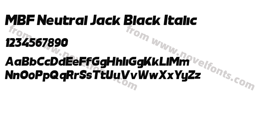 MBF Neutral Jack Black ItalicPreview