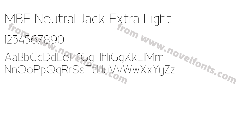 MBF Neutral Jack Extra LightPreview