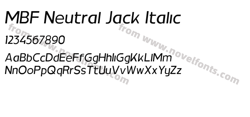 MBF Neutral Jack ItalicPreview