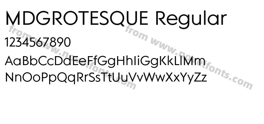 MDGROTESQUE RegularPreview