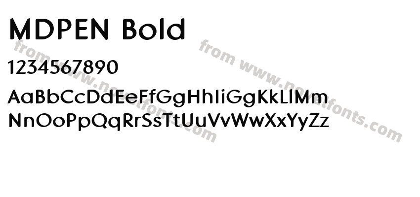 MDPEN BoldPreview