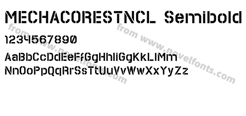 MECHACORESTNCL SemiboldPreview