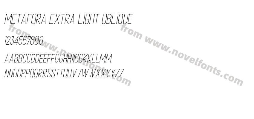METAFORA Extra Light ObliquePreview