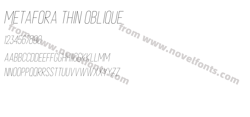 METAFORA Thin ObliquePreview