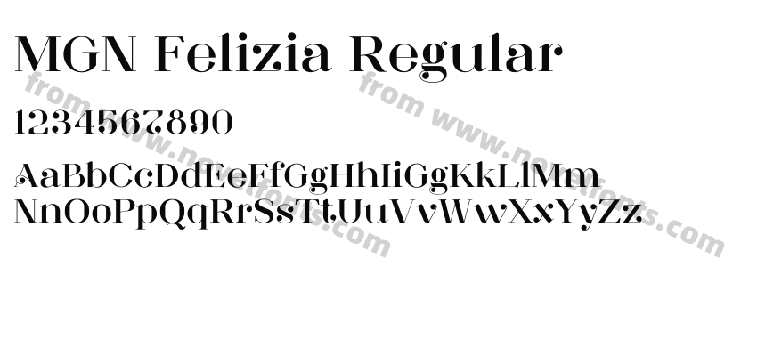 MGN Felizia RegularPreview
