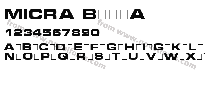 MICRA BoldAPreview