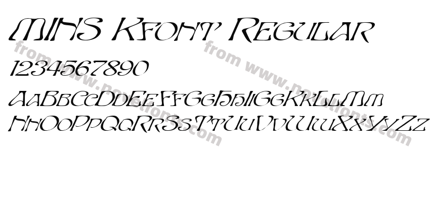 MINS Kfont RegularPreview
