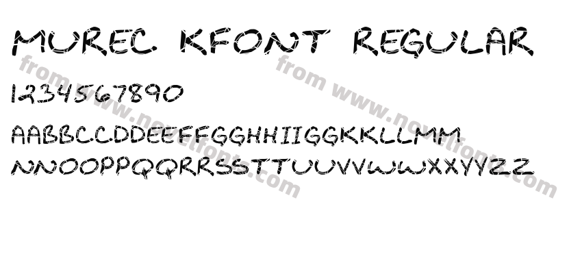 MUREC Kfont RegularPreview