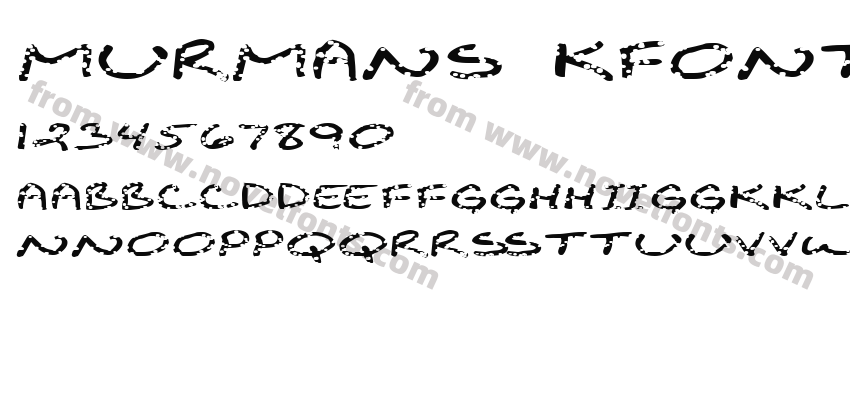 MURMANS Kfont RegularPreview