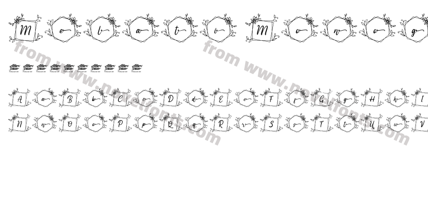 Melati Monogram RegularPreview