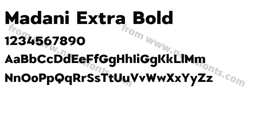 Madani Extra BoldPreview