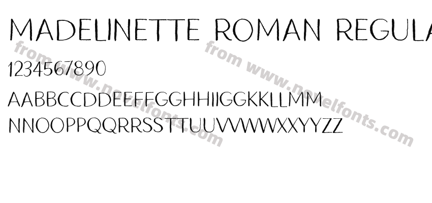 Madelinette Roman RegularPreview